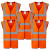 TuffStuff Orange Hi-Vis Vest - Pack of 5 image
