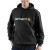 Carhartt Loose Fit Logo Graphic Hoodie - Black image 1
