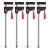 Bessey 1000mm UK100 Uniklamp - Pack of 4 image