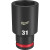 Milwaukee 31mm 1/2" SHOCKWAVE Deep Impact Socket image
