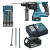 Makita DHR242Z 18V LXT Brushless SDS+ Drill, 6.0Ah Battery, Charger, 3x SDS Chisels & SDS Se image