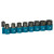 Makita E-16645 9 Piece 1/2'' Sq. Impact Socket Set with Hex Adapter image