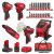 Milwaukee 5 Piece M12 Automotive Power Tool Kit, 1x 5.0Ah HighOutput Battery, 1x 2.5Ah HighOutput Battery, Charger & Tool Bag image
