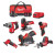 Milwaukee 6 Piece M12 FUEL Brushless Power Tool Kit, 2x 2.0Ah Batteries, 1x 6.0Ah Battery, Charger & Tool Bag image