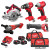 Milwaukee 6 Piece M18 Power Tool Kit, 3x 5.0Ah Batteries, Charger & 2x Tool Bags image