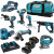 Makita 8 Piece 18V LXT Ultimate Power Tool Kit, 3x 6.0Ah Batteries, Charger & Rolling Tool Bag image