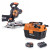 Evolution R185CMS-Li 18V Mitre Saw, R11VAC-Li 18V Wet & Dry Vacuum,1x 4.0Ah Battery, Charger & Blade image