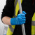 Teal Mamba Latex Powder Free Disposable Gloves - Box of 50 image B