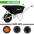 Vaunt X Heavy Duty Professional Wheelbarrow - Black image