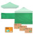 Vaunt 4 Piece 3.0m x 1.9m Plain Gazebo Side Panel Kit - Green image
