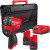 Milwaukee M12 FSCIWF14-252X 18V FUEL Brushless 1/4'' Impact Wrench, 2x 2.5Ah High Output Batteries, Charger & Case image