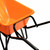 Vaunt Heavy Duty 100 Litre Plastic Tray Reinforced Wheelbarrow - Orange image 2