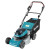 Makita DLM466PT2 36V (Twin 18V) LXT Brushless 46cm Lawn Mower, 2x 5.0Ah Batteries & Double Charger image 1
