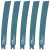 Makita E-26602 250mm Diamond Grit Curved Reciprocating Saw Blades for Cement/Mortar Lined Pipe - Pack of 5 image
