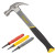 Stanley STHT0-51309 16oz (0.45kg) Curve-Claw Fiberglass Hammer & 3 Piece Dynagrip Nail Punch Set image