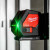 Milwaukee CLL-C Green Cross Line Laser with Case &  LDM 50 50m Laser Distance Meter image C