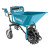 Makita DCU180PTX4 18V LXT Brushless Wheelbarrow, Bucket Frame, 2x 5.0Ah Batteries & Dual Charger image 1