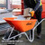 Vaunt X Heavy Duty Professional Wheelbarrow - Orange image D