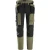 Snickers 6218 AllroundWork 4-Way Stretch Trousers with Holster Pockets - Khaki Green/Black image