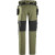 Snickers 6218 AllroundWork 4-Way Stretch Trousers with Holster Pockets - Khaki Green/Black image 1