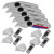 WORKPRO WP213013 Fixed Blade Utility Knife - Pack of 5 with 25x Spare Blades image