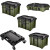 BUNKER Load-Up Stacking 5 Piece Drawer Trolley Tool Box Set image