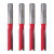 Milwaukee 12.7mm x 50.8mm 1/2'' Straight Router Cutter - Pack of 4 image