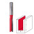 Milwaukee 12.7mm x 50.8mm 1/2'' Straight Router Cutter - Pack of 4 image 1