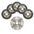 Ryobi RAK6AGD115 6 Piece 115mm Angle Grinder Cutting Disc Set image