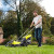 Ryobi 2 Piece 18V ONE+ Lawn Mower & Grass Trimmer Garden Power Tool Starter Kit With 4.0Ah Battery & Charger image H