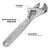 WORKPRO 2 Piece Heavy Duty CR-V Steel Adjustable Wrench Set image 4
