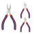 WORKPRO 3 Piece 110mm Mini CR-V Steel Pliers Set image
