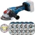 Bosch GWX 18V-15 P 18V BITURBO Brushless 125mm X-LOCK Angle Grinder, 10x PRO X-LOCK 125 x 22.23 x 1.0mm Standard for Inox Cutting Discs & PRO X-LOCK 125 x 22.23mm Standard Diamond Disc image