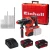 Einhell HEROCCO 36/28 36V Brushless SDS+ Rotary Hammer Drill, 2x 4.0Ah Power X-Change Batteries, Charger, 12 Piece SDS Drill Set & Case image
