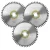 Festool 491952 160mm x 20mm 48T Wood Saw Blade - Pack of 3 image