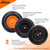 Vaunt Heavy Duty 100Ltr Plastic Tray Reinforced Wheelbarrow - Orange image 4