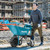 Makita DCU180PTX 18V LXT Brushless Wheelbarrow, Bucket Frame, 2x 5.0Ah Batteries & Dual Charger image B