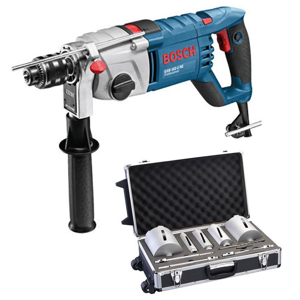 Bosch Dry Diamond Core Drill with Diamond Core Set