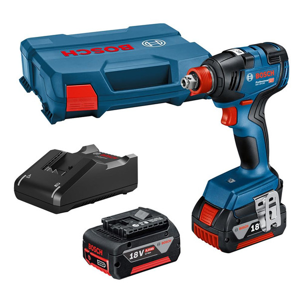 Bosch GDX 18V-200 18V Brushless Impact Driver/Wrench with 2x 5.0Ah