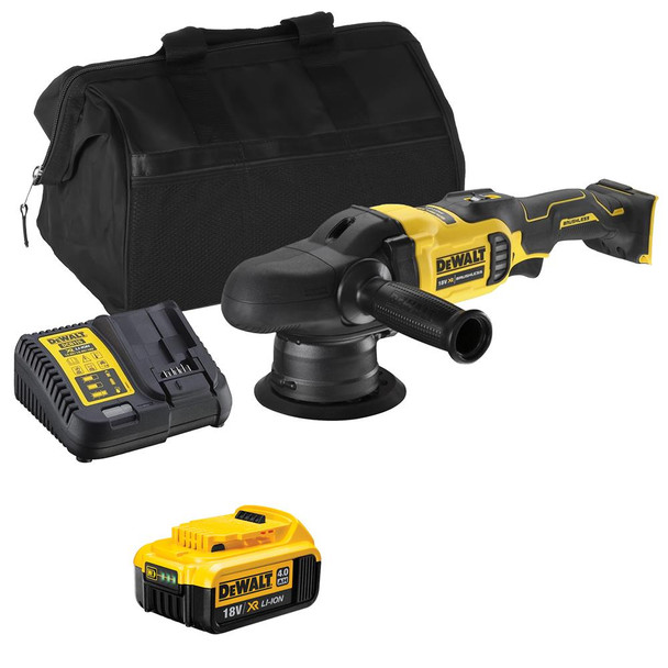 Dewalt DCM848 18V XR Brushless 125mm Dual Action Polisher with 1x