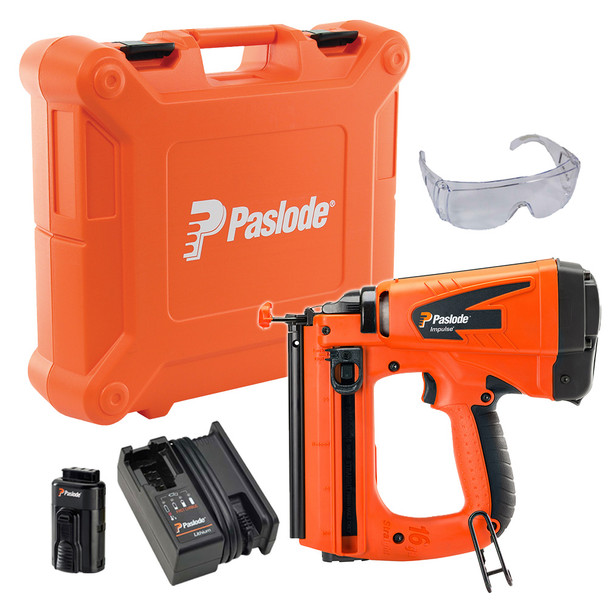 Paslode IM65 F16 2nd Fix Finish Nailer Kit Deal (4000 Brads, 2 Batts)