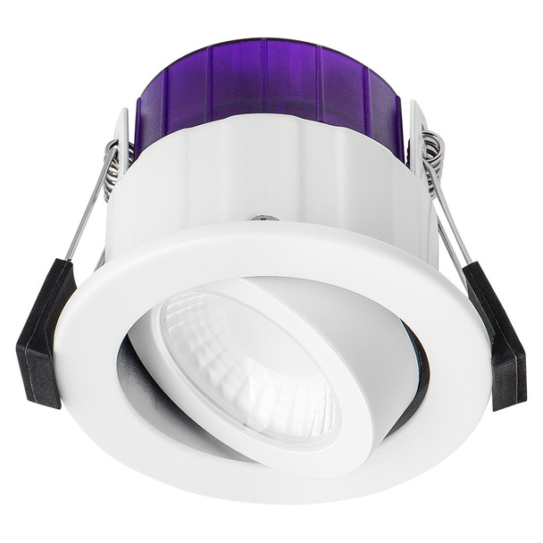 Luceco FType MK2 LED-Downlight – 4W/6W Wählbar, CCT 3000K Dim2Warm, IP65, Für Badezimmer & Küche