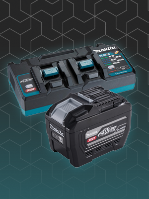 Makita 40V XGT Batteries, Chargers and Mounts