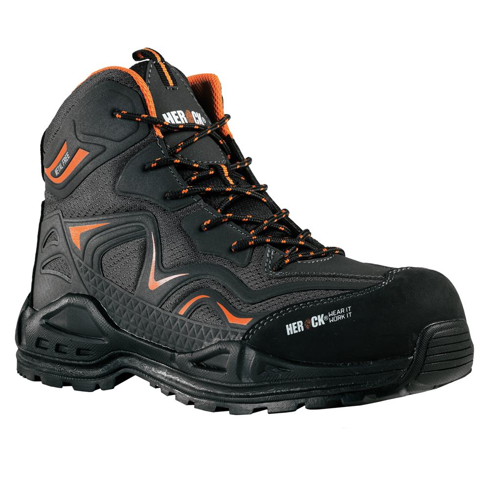 Herock Brabus Safety Boots - Black | ITS.co.uk