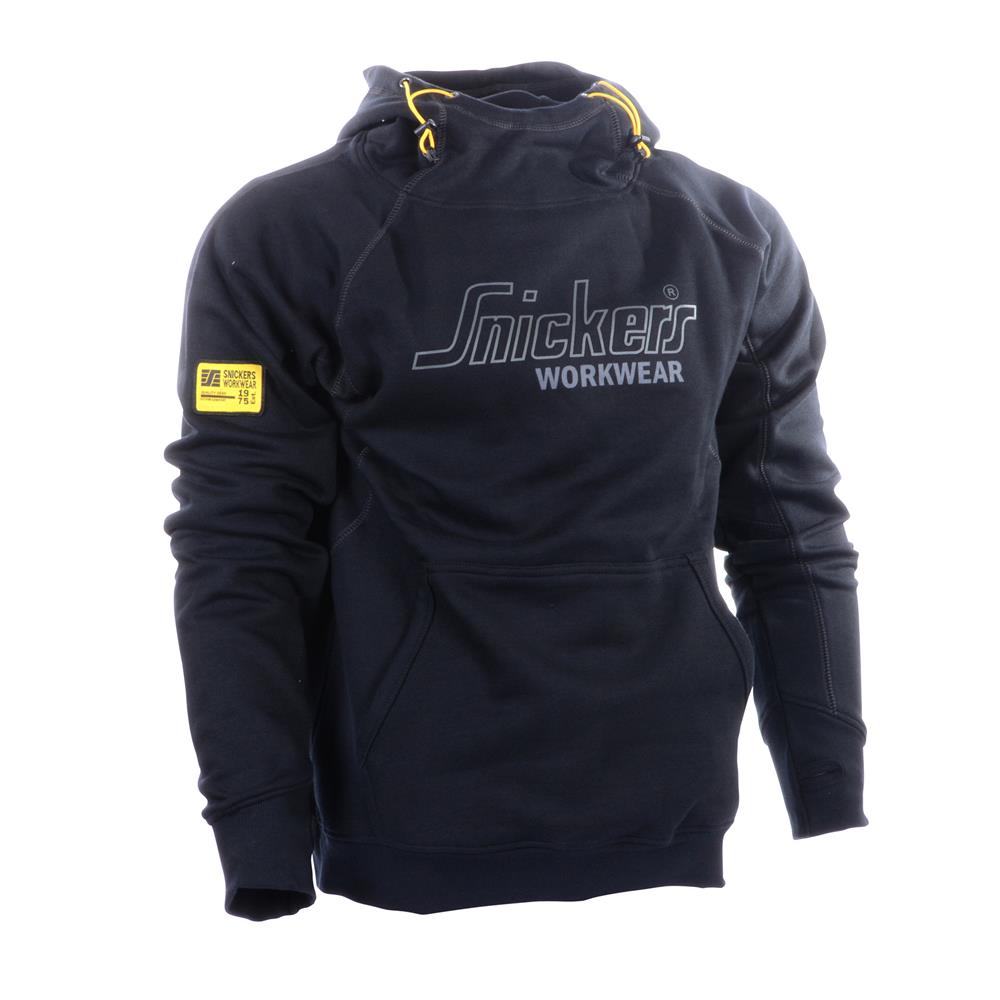 Snickers High Neck Logo Hoodie - Black