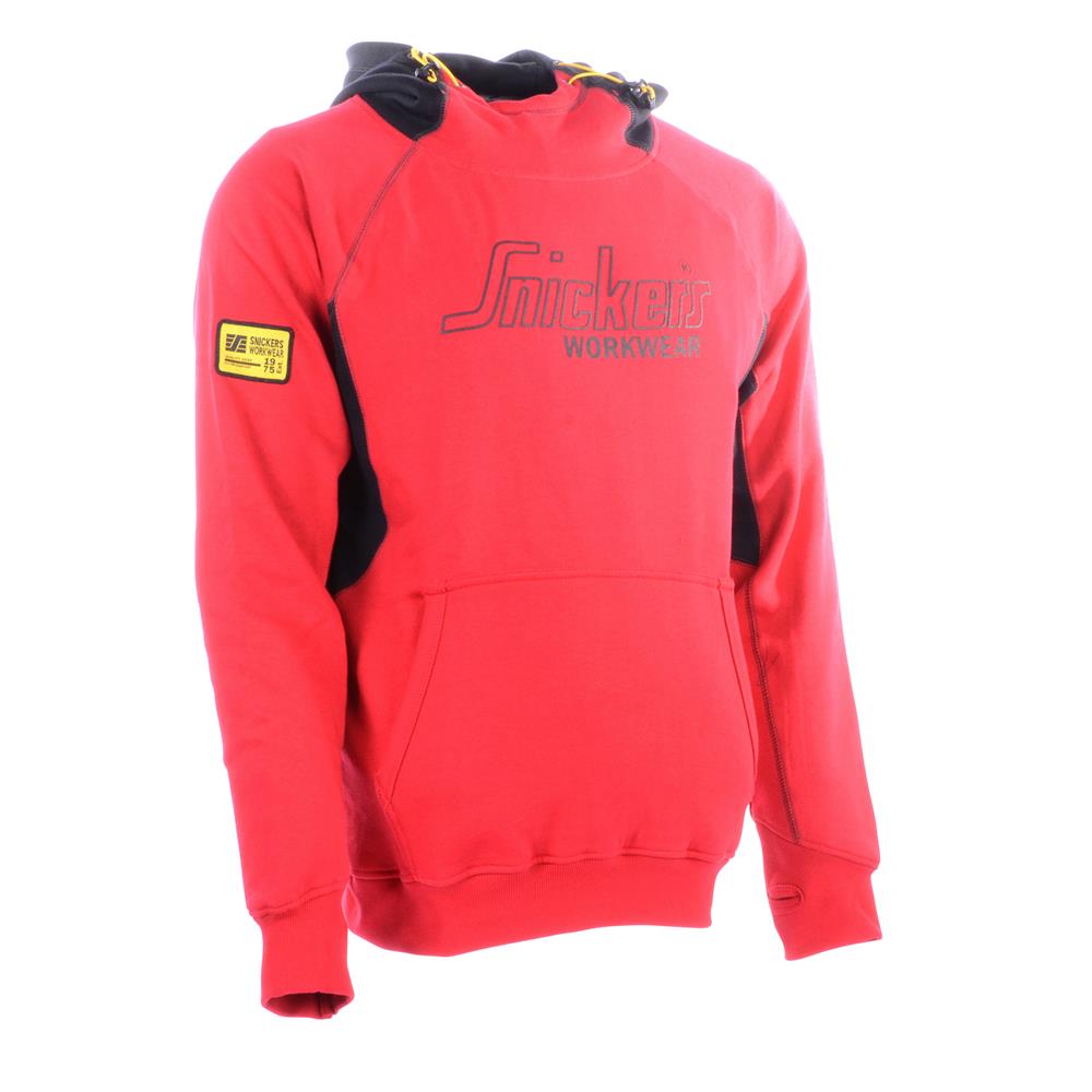 Snickers High Neck Logo Hoodie - Red