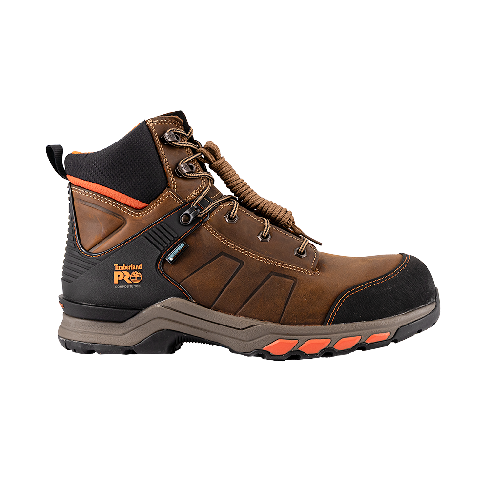 Timberland Pro Hypercharge Leather Boot - Brown/Orange | Timberland Safety  Boots | ITS.co.uk