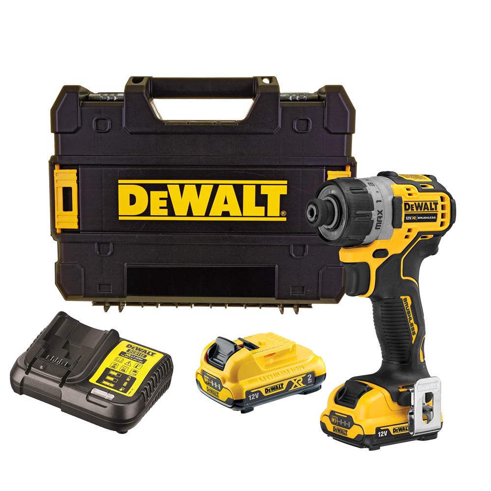 Dewalt DCF601D2 12V XR Brushless Compact Screwdriver with 2x 2.0Ah