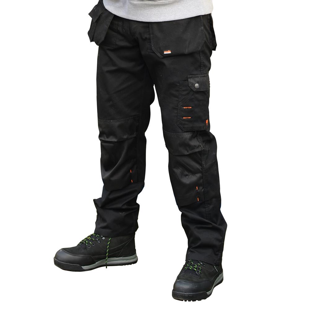 Scruffs PRO FLEX PLUS Slim Fit Trade Work Trousers Black BRAND NEW Style |  eBay
