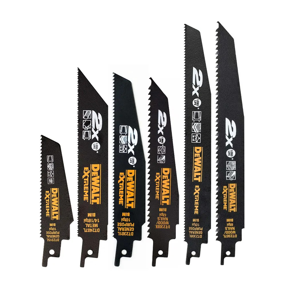 Dewalt DT2440L-QZ 6 Piece EXTREME Mixed Use Bi-Metal Reciprocating
